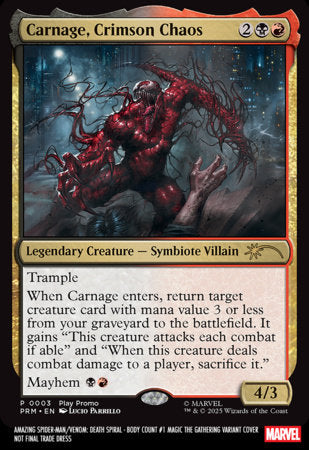 The Amazing Spider-Man / Venom: Death Spiral - Body Count #1E (Magic: The Gathering variant)