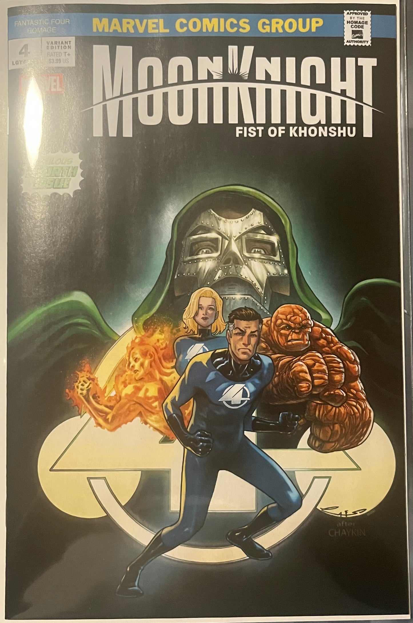 Moon Knight: Fist of Khonshu #4B (Fantastic Four Homage)