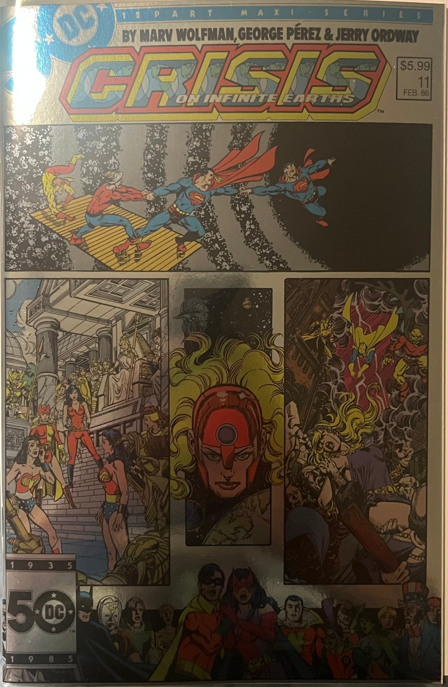 Crisis On Infinite Earths #11G (Facsimile foil variant)