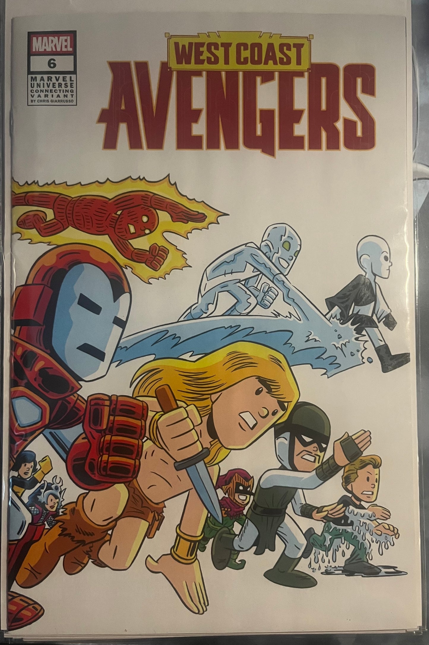 The West Coast Avengers, Vol. 4 #6C (Marvel Universe connecting cover)