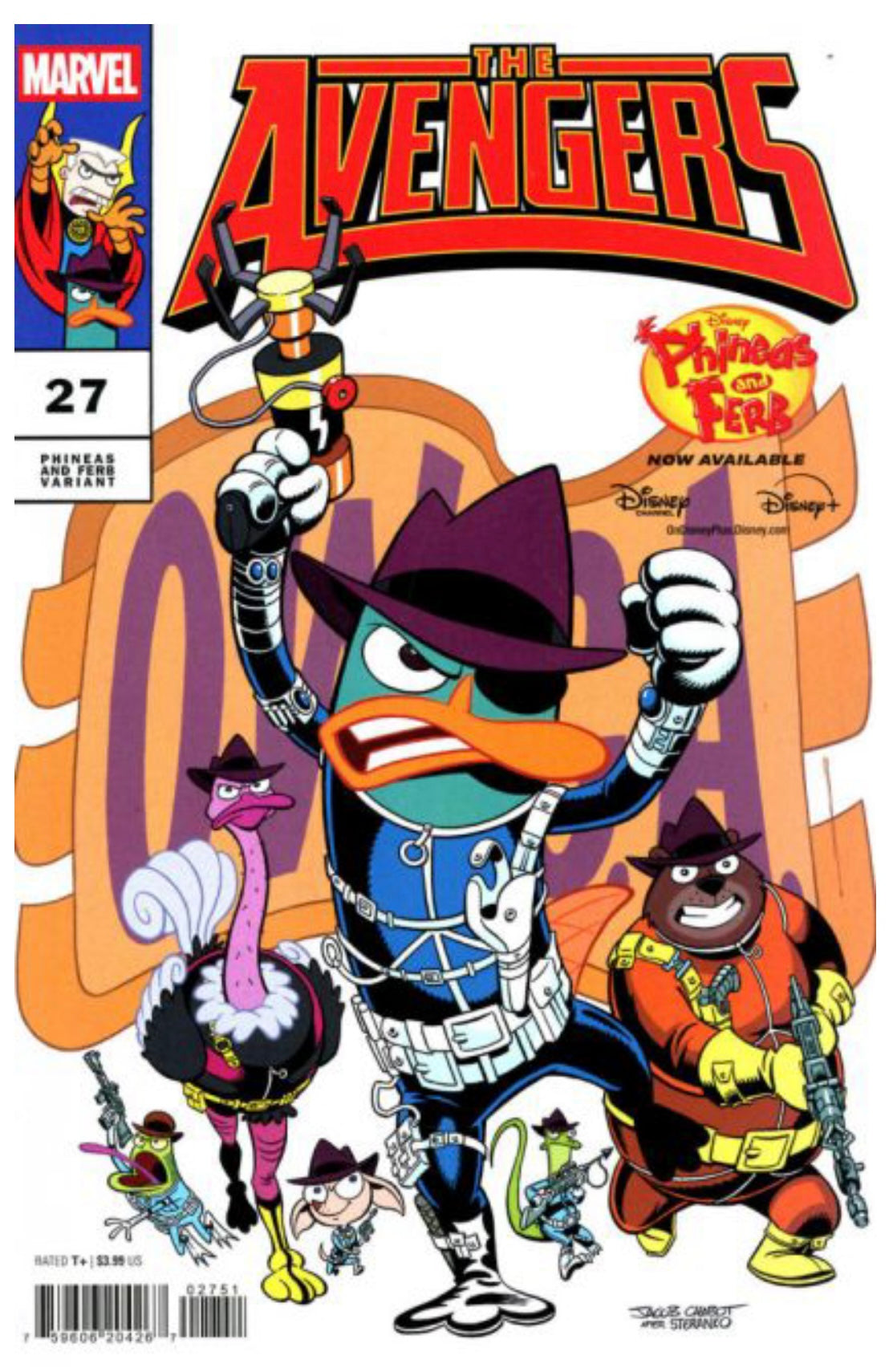 The Avengers, Vol. 9 #27E (Phineas & Ferb variant)
