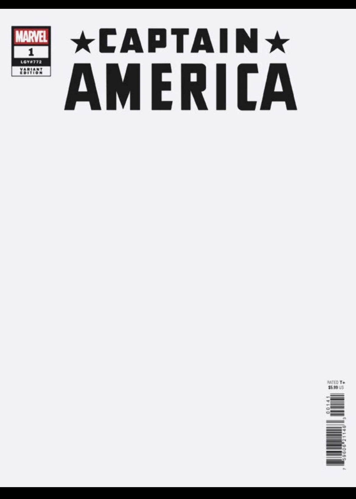 Captain America, Vol. 12 #1D (Blank variant)