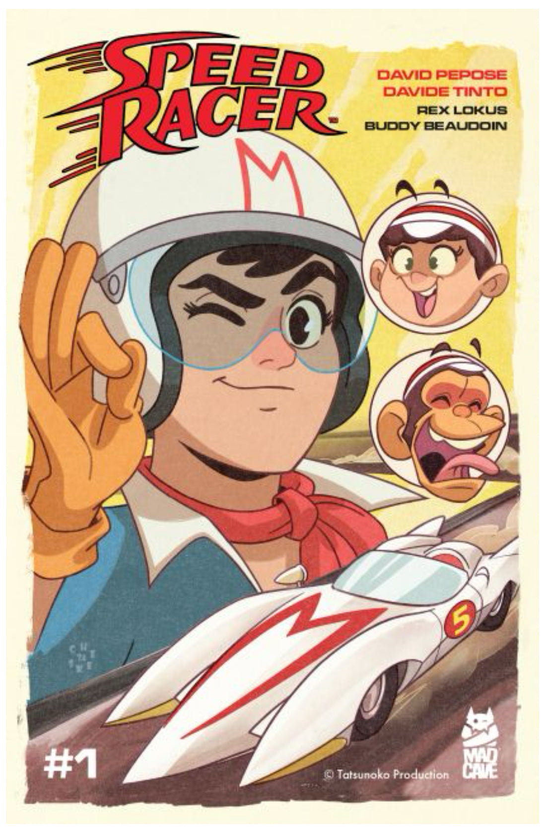 Speed Racer #1B - Mad Cave Studios (Retro Manga variant)
