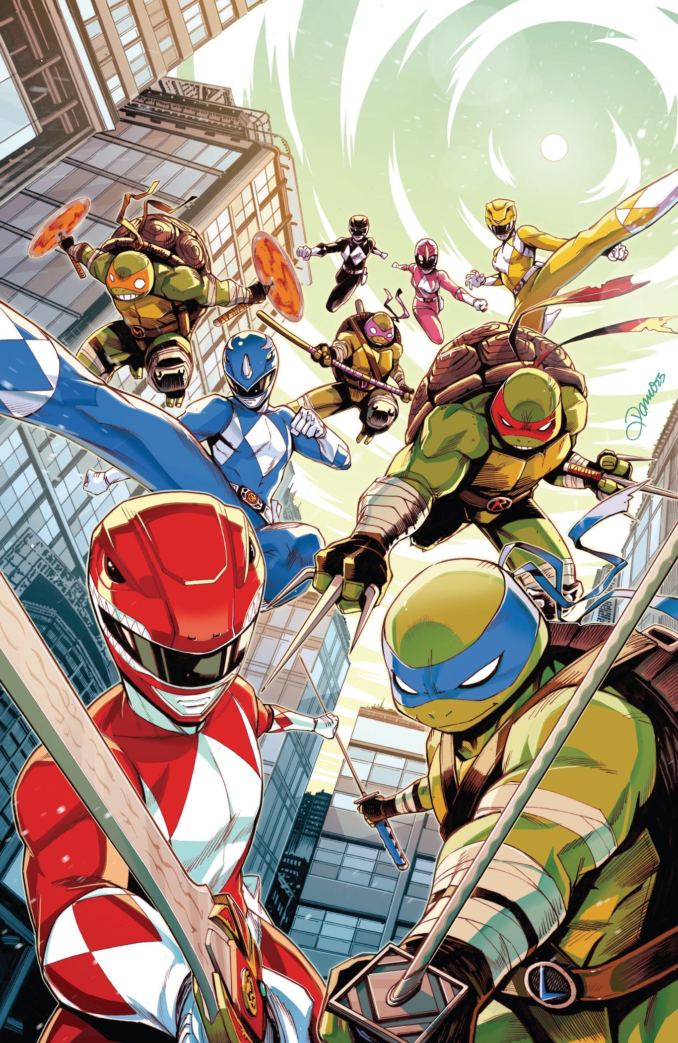Mighty Morphin Power Rangers/Teenage Mutant Ninja Turtles, Vol. 3 #1H (1:20 Ratio Virgin variant)