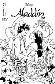 Aladdin (Dynamite Entertainment) #1I (B&W 1:10 Ratio variant)