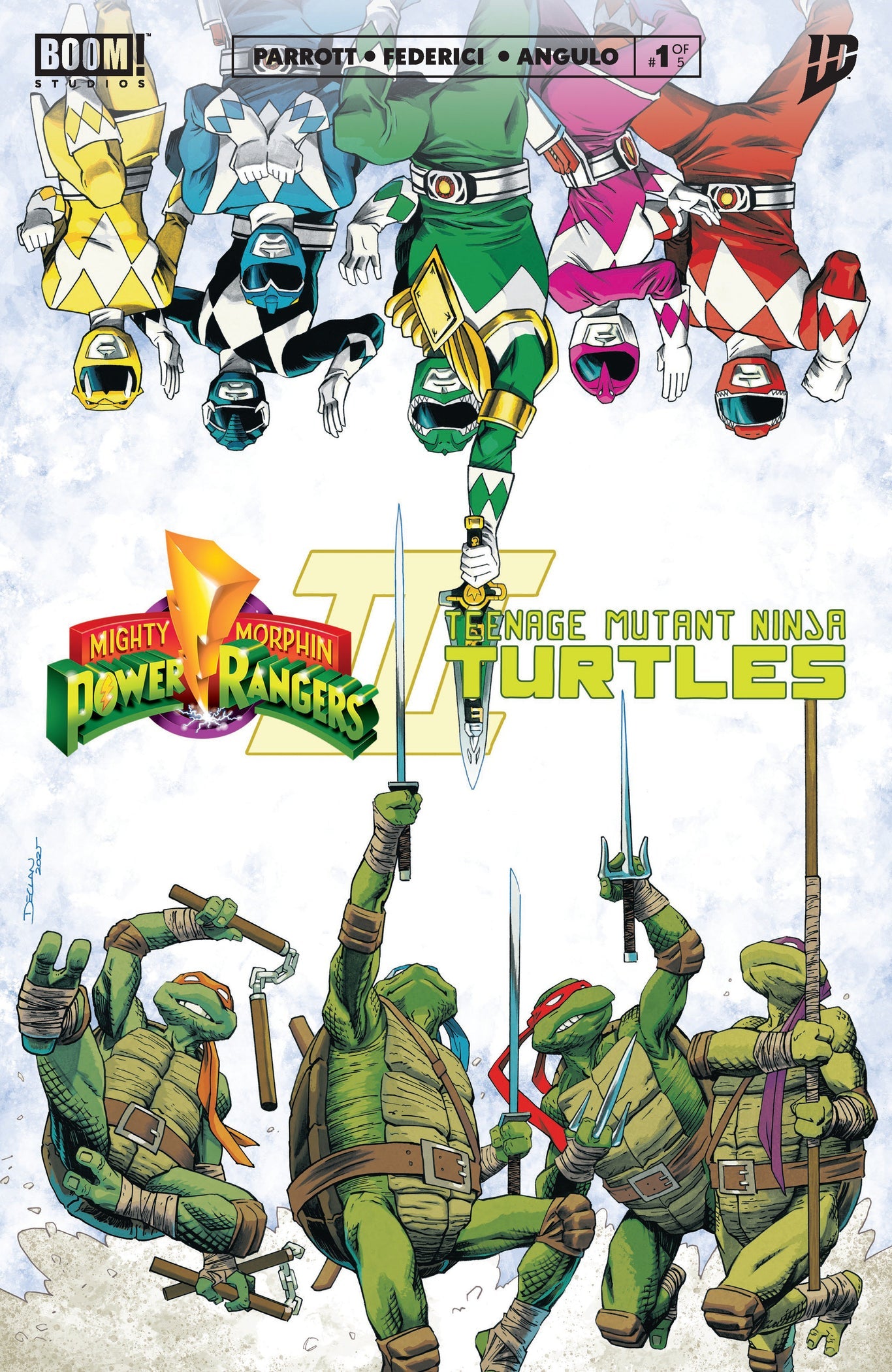 Mighty Morphin Power Rangers/Teenage Mutant Ninja Turtles, Vol. 3 #1N (FOC variant)