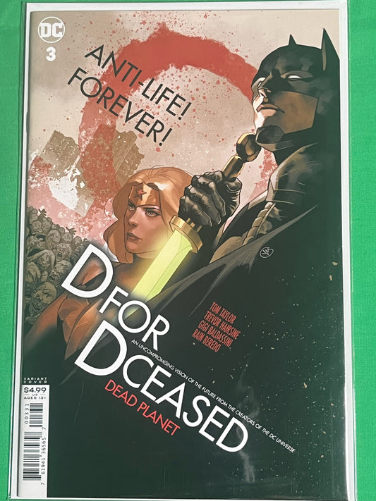 DCeased: Dead Planet #3C (Movie Homage Cardstock variant)