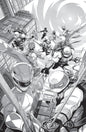 Mighty Morphin Power Rangers/Teenage Mutant Ninja Turtles, Vol. 3 #1G (1:10 Ratio B&W Virgin variant)
