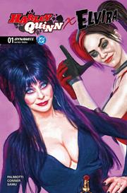 Harley Quinn x Elvira #1Y (1:10 Ratio Pink variant)