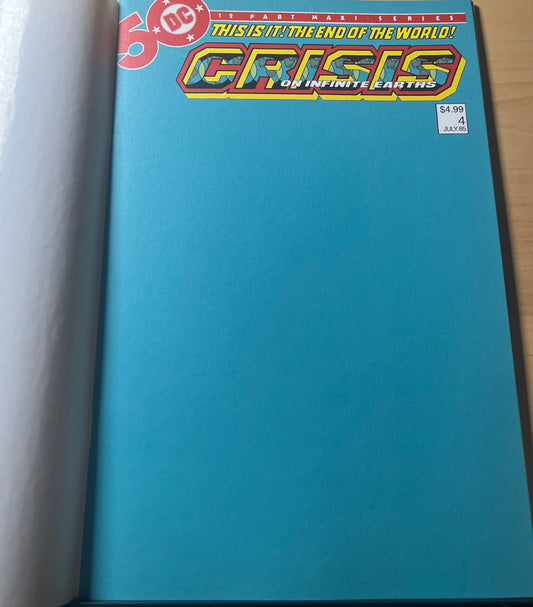 Crisis On Infinite Earths #4F (Facsimile Edition - blank variant)