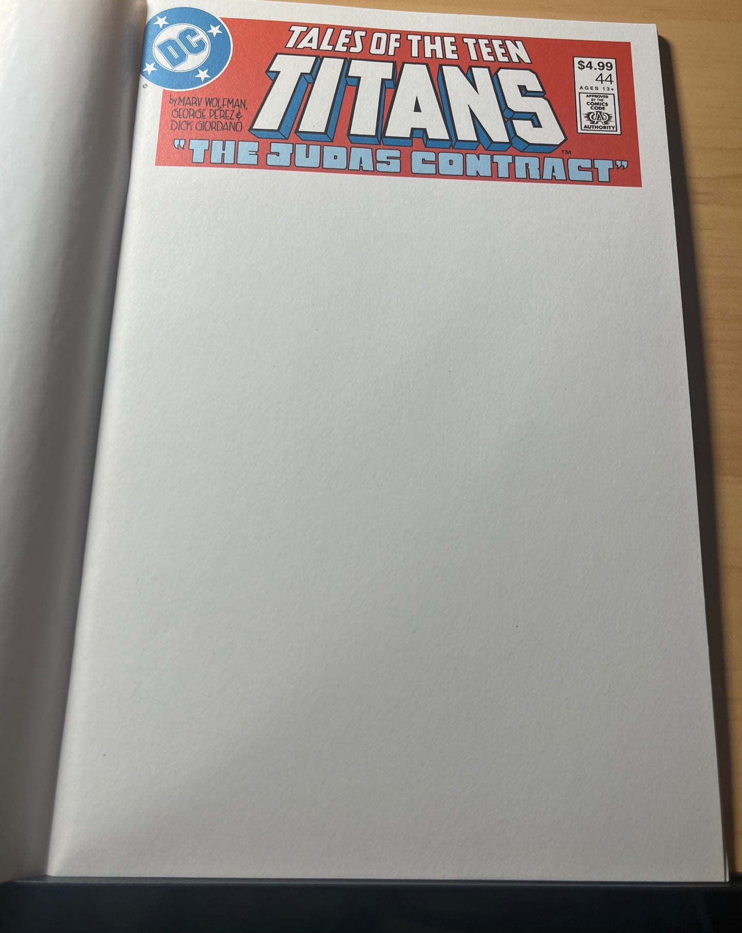 Tales of the Teen Titans #44F (Facsimile Edition - blank variant)