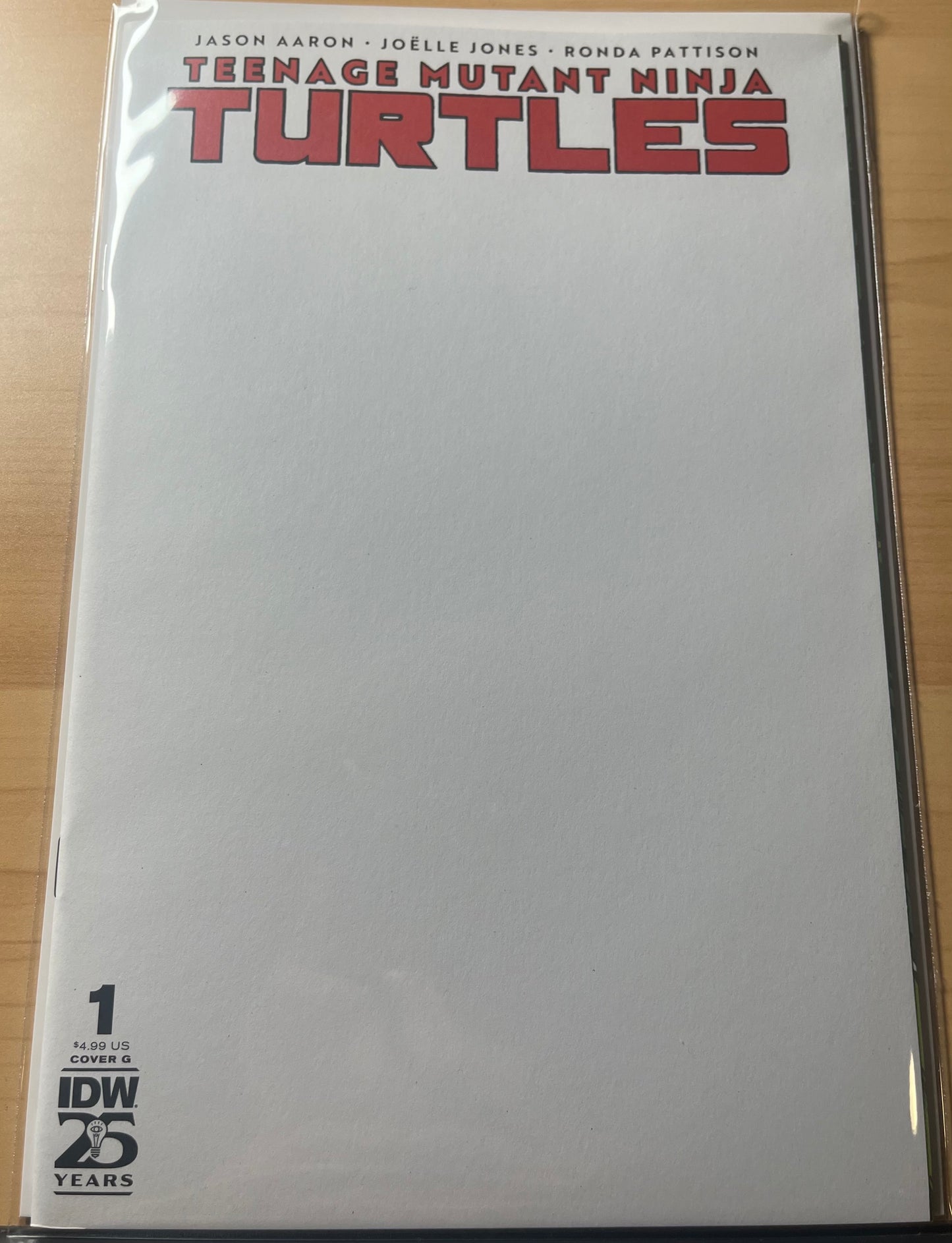 Teenage Mutant Ninja Turtles, Vol. 6 #1G (blank variant)