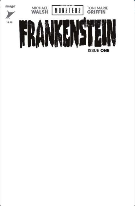 Universal Monsters: Frankenstein #1H (blank variant)