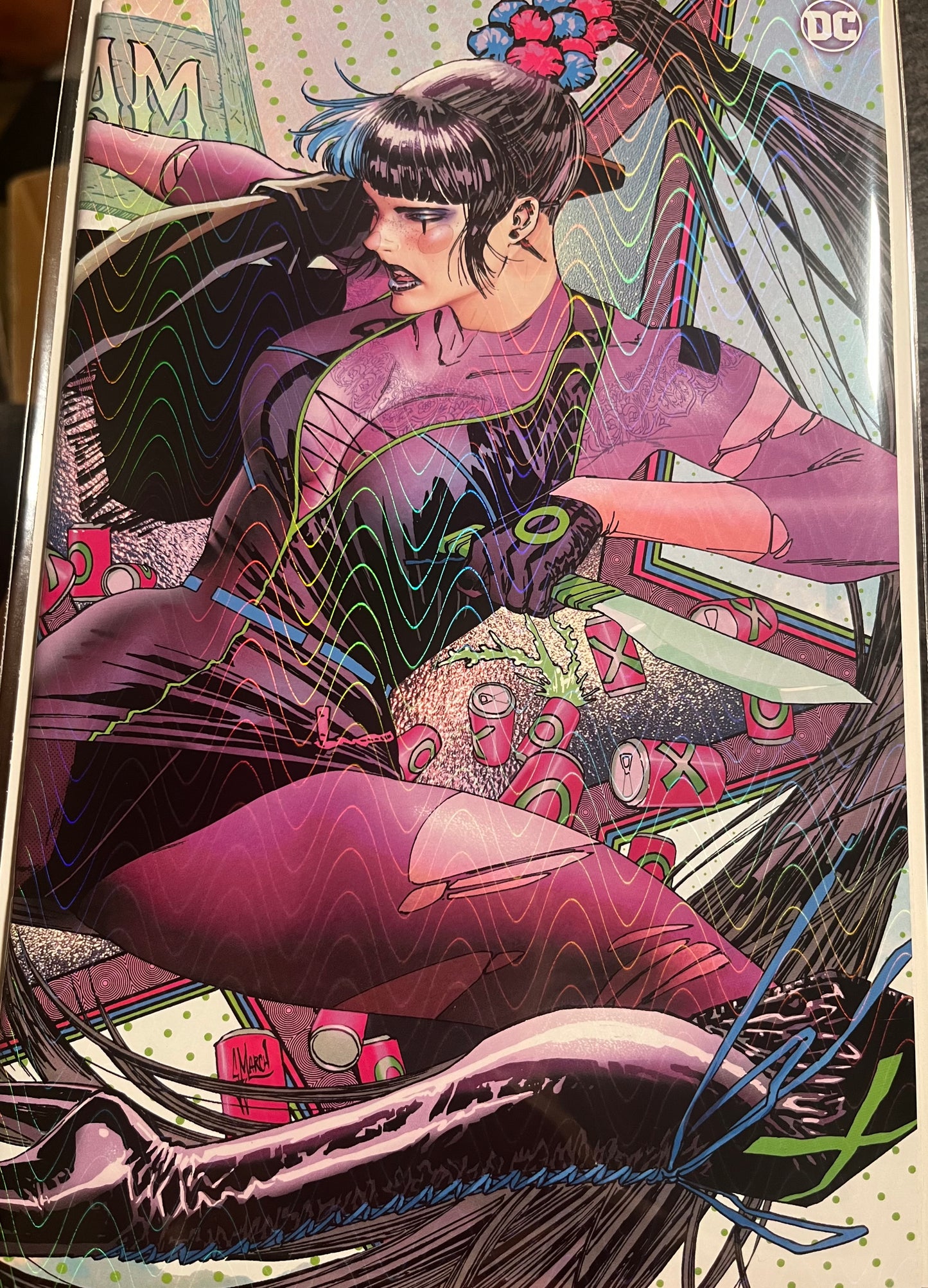 Gotham City Sirens, Vol. 2 #4E (Prismatic Foil connecting variant)