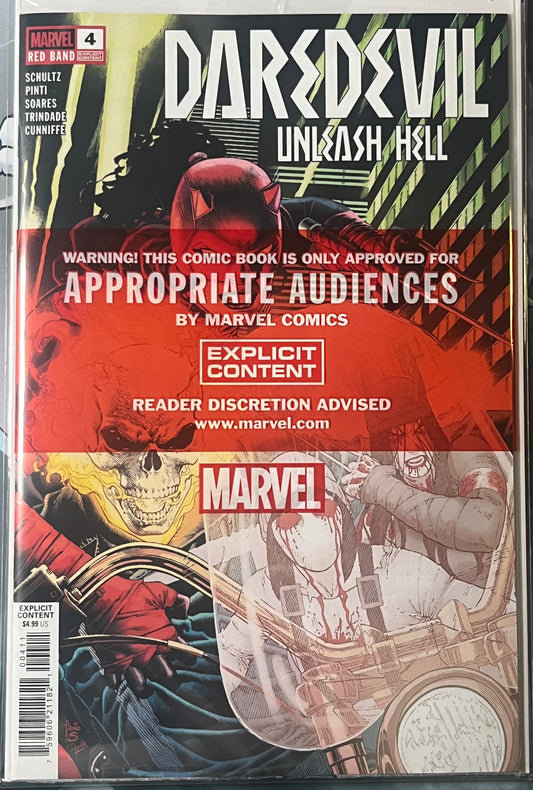 Daredevil Unleash Hell #4A (red Band)