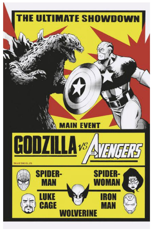 Godzilla vs. Avengers #1D (Versus variant)