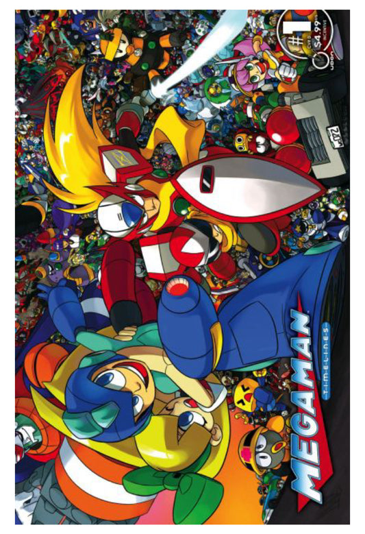 Megaman Timelines #1D (Wraparound variant)