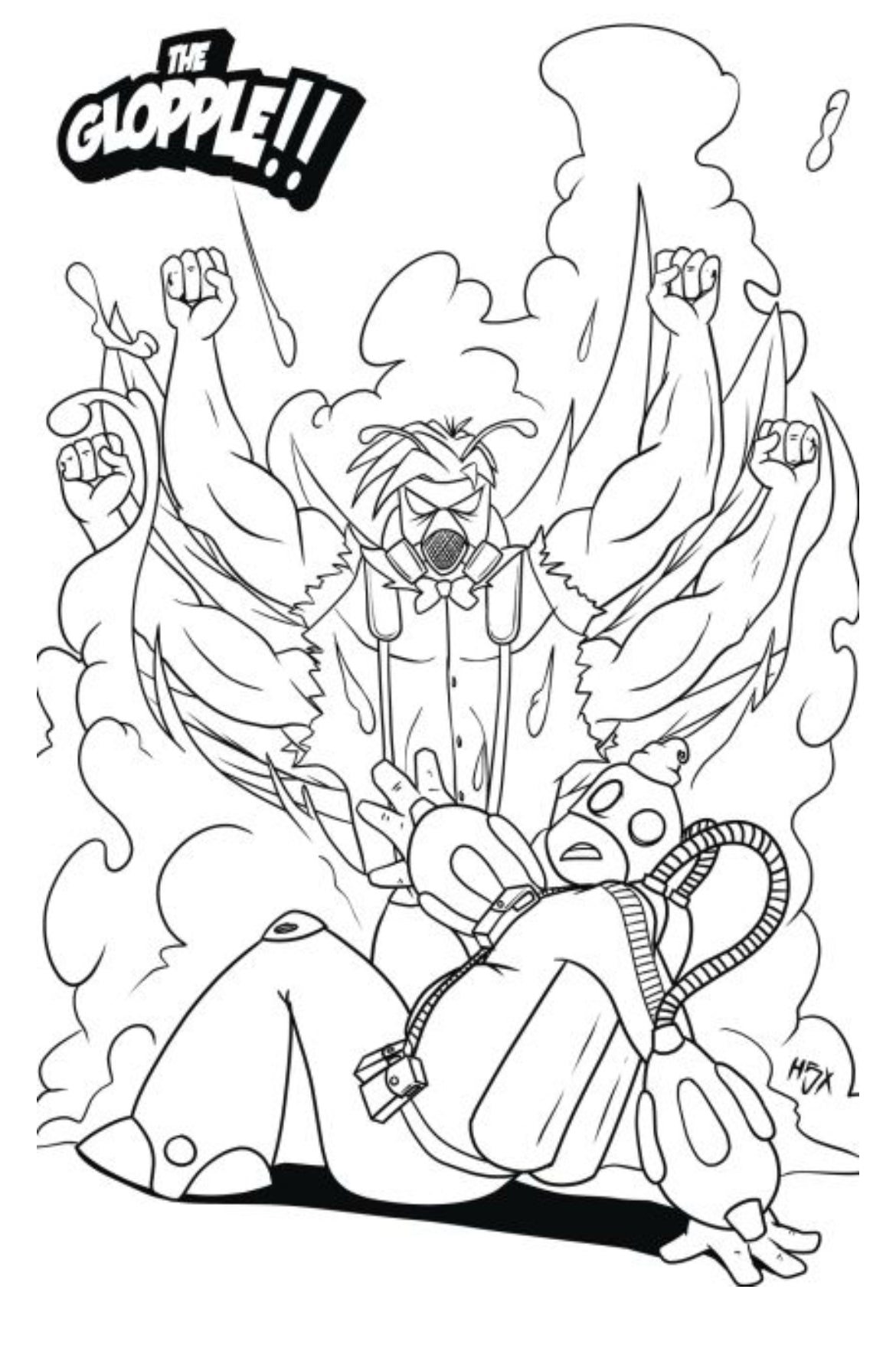 Glopple!! (Keenspot Entertainment) #2C (Coloring Book variant)