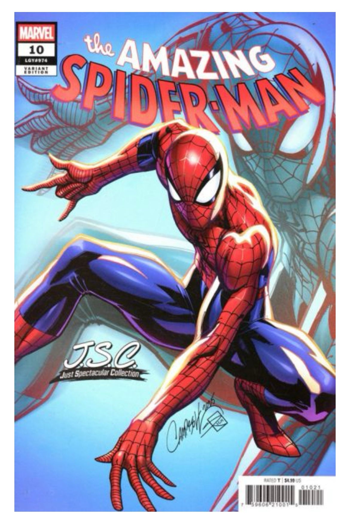 The Amazing Spider-Man, Vol. 7 #10B (Just Spectacular Collection variant)