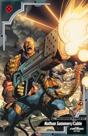 Inglorious X-Force #1E (X-Men Trading Card variant)