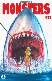 Mark Spears Monsters #11C (Shark Week - Jaws 2 Homage variant)