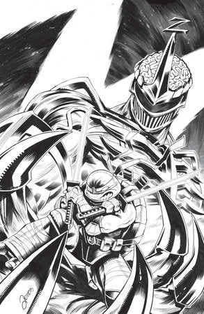 Mighty Morphin Power Rangers/Teenage Mutant Ninja Turtles, Vol. 3 #3E (1:10 Incentive ratio B&W variant)