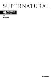 Supernatural (Dynamite Entertainment) #1G (Blank variant)