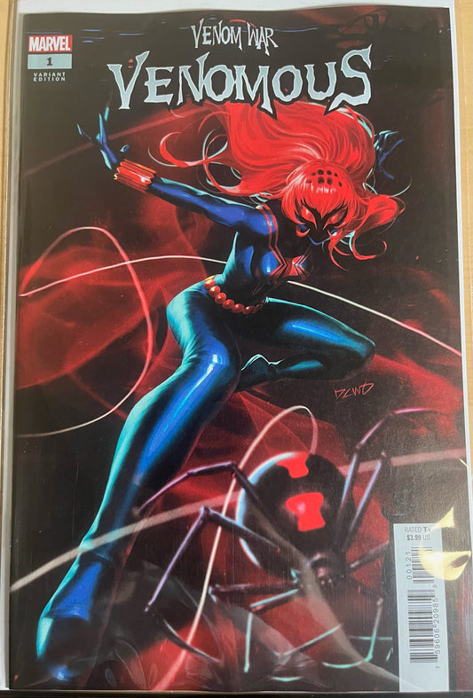 Venom War: Venomous #1B (Black Widow variant)